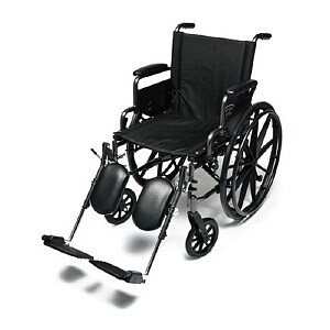 Everest & Jennings Traveler Lightweight Wheelchair with Flip Back Desk Arm & Elevate Leg Rests image