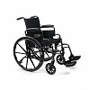 Everest & Jennings Traveler Lightweight Wheelchair with Flip Back Desk Arm & Swing Footrests 18-inch seat width