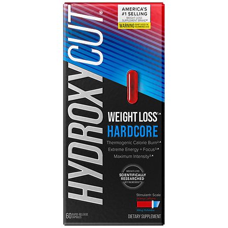 HydroxyCut Hardcore Weight Loss Dietary Rapid Release Capsules