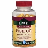 Finest Nutrition Fish Oil 1200 mg Dietary Supplement Softgels 44 product image