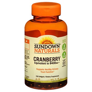 Sundown Naturals Naturals Super Cranberry plus Vitamin D3 Herbal Supplement Softgels image