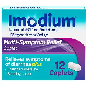  Imodium Multi-Symptom Relief Antidiarrheal/Anti-Gas Caplets 