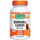 Botanic Choice Damiana Leaves 450 mg Herbal Supplement Capsules