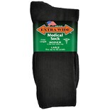Medical Socks Mens BlackBlack wag-Medical Socks Mens BlackBlack