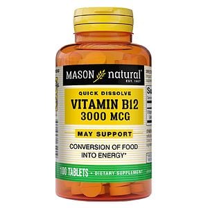 Mason Natural B-12 3000 mcg, Tablets image