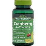 Finest Nutrition Cranberry + Vitamin C, Softgel product image