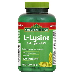 Finest Nutrition L-Lysine 500mg, Tablets image