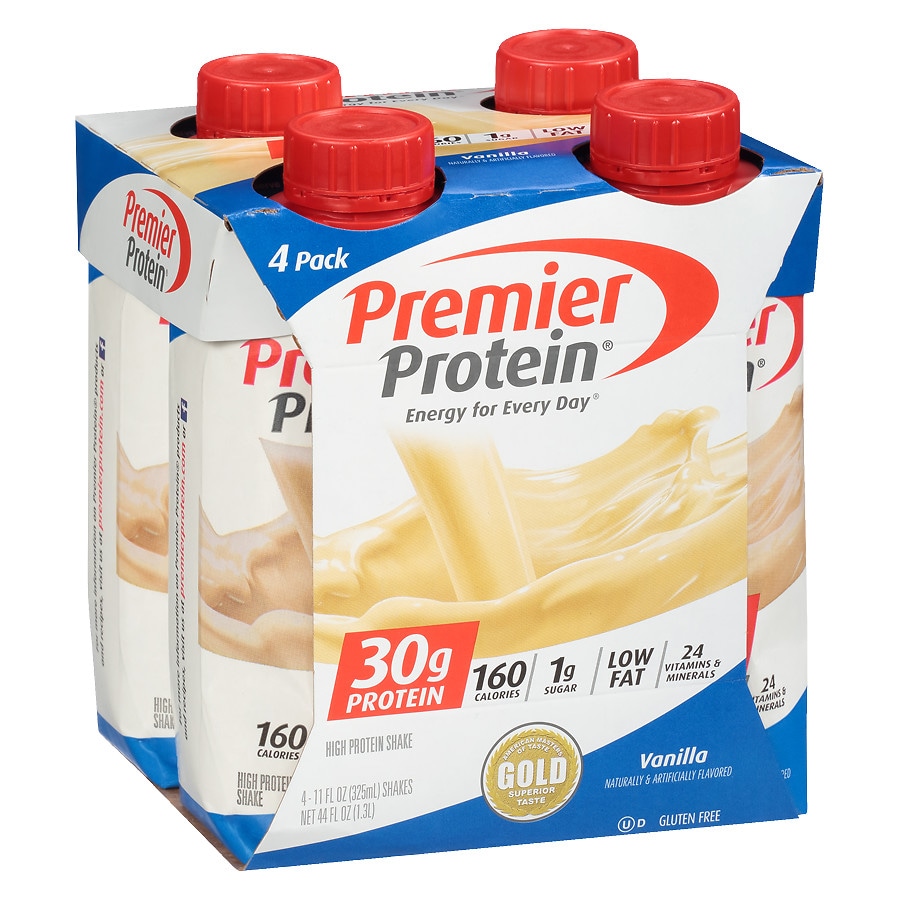 Premier Protein 30g Protein Shakes Vanilla 11 Oz Cartons 4 Pk Walgreens