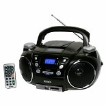 Jensen Portable AM/FM Stereo CD Player with MP3 Encoder/Player CD-750 Black