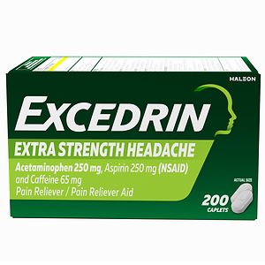  Excedrin Extra Strength Pain Reliever Aid Caplets 