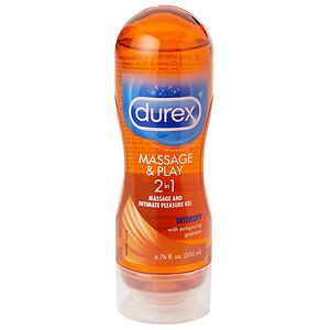  Durex Massage & Play: Guarana- Intensify 2 in 1 Massage Gel and Intimate Lubricant Intensify with Enhancing Guarana 