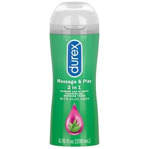  Durex Massage & Play: Aloe Vera- Intensify 2 in 1 Massage Gel and Intimate Lubricant Soothing Touch with Soothing Aloe Vera 