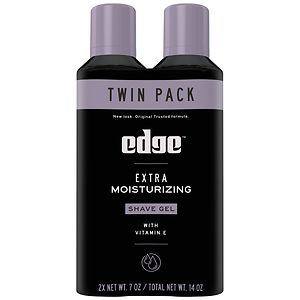  Edge Shave Gel, Twin Pack Extra Moisturizing 