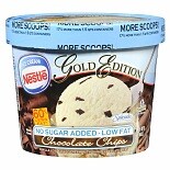 Nestle Gold Edition No Sugar Added Low Fat Ice Cream Chocolate Chips