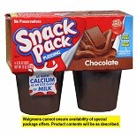 Snack Pack Pudding Cups 4 Pack Chocolate