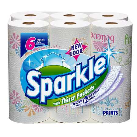 sparkle plain white paper towels