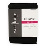 West Loop Cotton Leggings Size MMedium Black