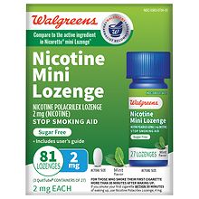 Walgreens Nicotine Mini-Lozenges 2mg Mint | Walgreens