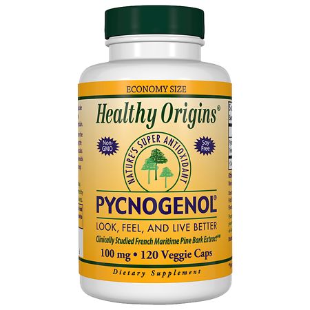 Healthy Origins Pycnogenol 100mg, Veggie Capsules