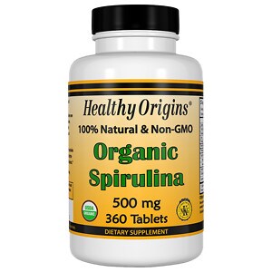 Healthy Origins Organic Spirulina 500mg, Tablets image