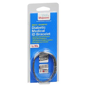 Walgreens Diabetic Medical ID Bracelet L/XL image