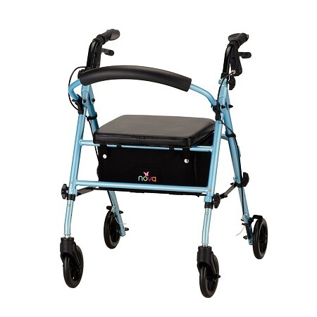 Nova Vibe Rolling Walker with 6-inch Wheels 4236DB Sky Diamond Blue