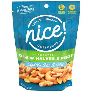 Nice! Cashews Halves & Pieces Roasted with Light Salt image