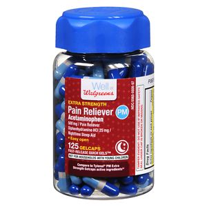 Walgreens Pain Reliever PM Gelcaps image