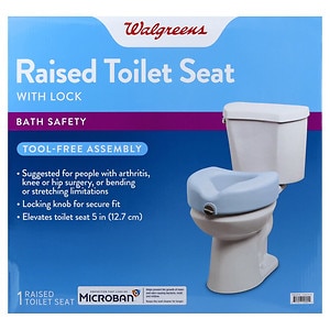 Walgreens Raised Locking Toilet Seat image