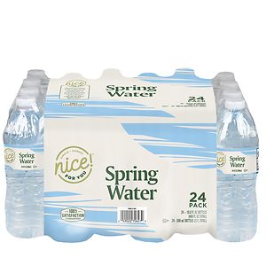 Nice! Spring Water 24 Pack 16.9 oz Bottles image