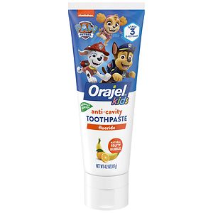 Orajel Bubble Guppies Anticavity Fluoride Toothpaste, 2+ Years Fin-tastic Fruit image