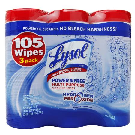 UPC 019200888226 product image for Lysol Power & Free Disinfecting Wipes Oxygen Splash | upcitemdb.com