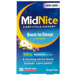 Midnite Sleep Aid, Tablets Cherry image