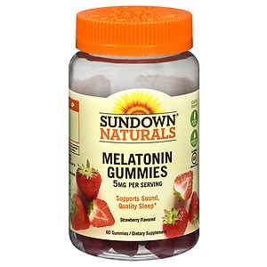 Sundown Naturals Melatonin 5mg Gummies Strawberry image