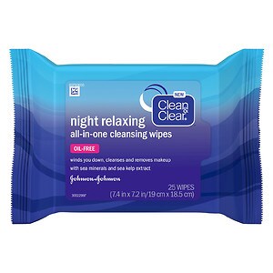 Clean & Clear Night Relaxing All-In-One Cleansing Wipes image