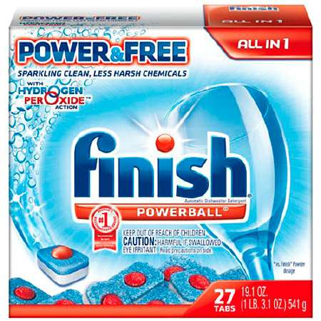 UPC 051700897162 product image for Finish Powerball Tabs Dishwasher Detergent, Power & Free | upcitemdb.com