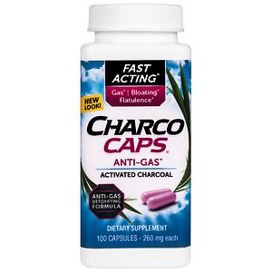  CharcoCaps Anti-Gas Formula Capsules 