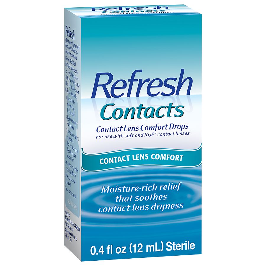 Refresh Contacts Contact Lens Comfort Moisture Drops for