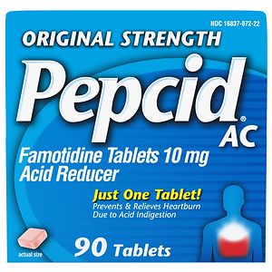 Pepcid AC AC Acid Reducer Tablets Original Strength 