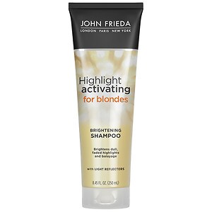 John Frieda Sheer Blonde Highlight Activating Enhancing Shampoo, For Lighter Shades, For Platinum to Champagne Blondes