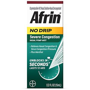 Afrin No Drip 12 Hour Pump Mist, Severe Congestion Afrin No Drip 12 Hour Pump Mist, Severe Congestion
