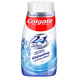 Colgate 2 in 1 Toothpaste & Mouthwash, Whitening