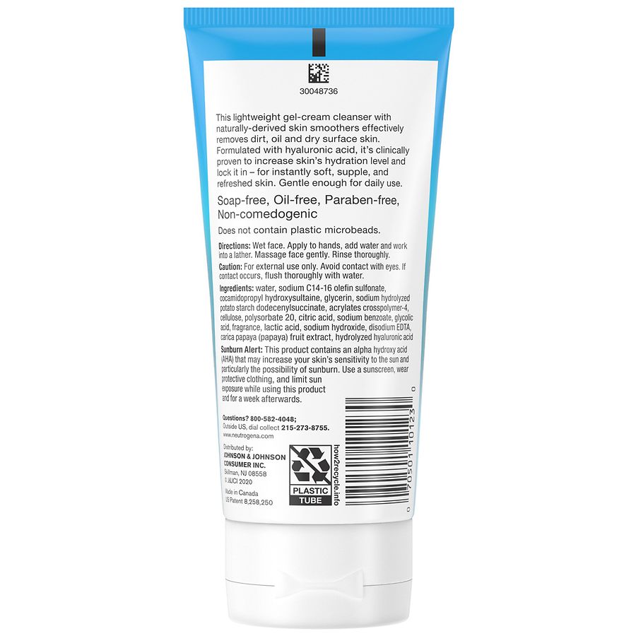 Neutrogena Hydro Boost Gentle Exfoliating Facial Cleanser Walmart