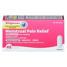 Walgreens Menstrual Pain Relief Caplets Walgreens