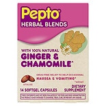 Relieve upset stomach with 100% natural ginger & chamomile