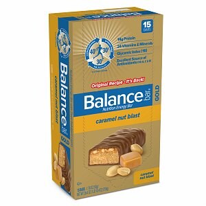 Balance Bar GOLD Nutrition Bar with Three Indulgent Layers, Caramel Nut Blast