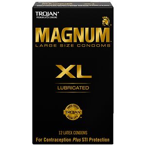 Trojan Lubricated Latex Condoms, Magnum XL, Extra Large