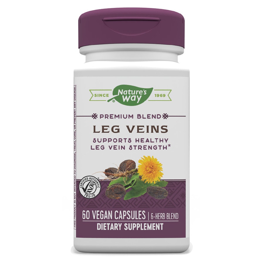 Nature S Way Leg Veins Dietary Supplement Capsules Walgreens