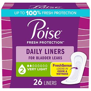 Poise Liners, Very Light Absorbency, Regular Length Poise Liners, Very Light Absorbency, Regular Length