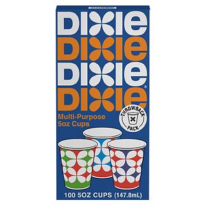 Dixie Bathroom Cups, 5 oz  (Colors and Designs May Vary)